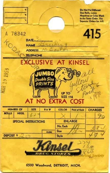Envelope, Shipping - Kinsel Drug Stores