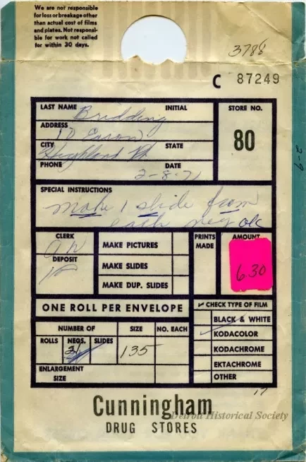 Envelope, Shipping - Cunningham Drug Stores