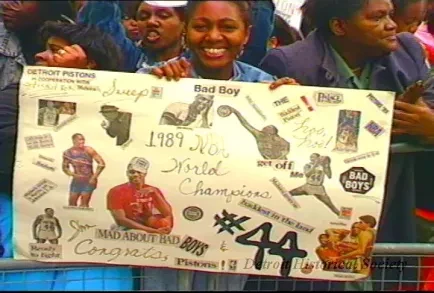 U-Matic - Pistons Parade, 6-15-89, Hand Held Crowd Shots, #3