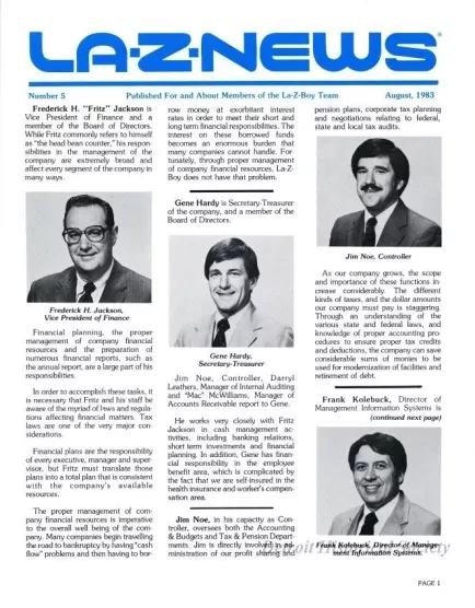 Newsletter - La-Z-News