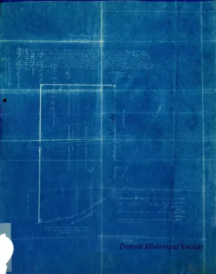 Blueprint - Plat of United States Purchase