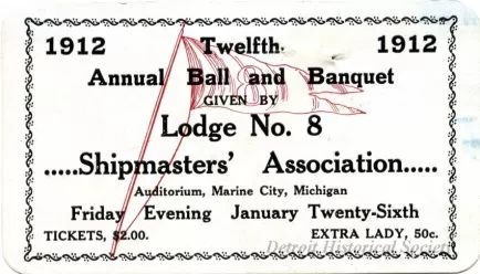 Ticket - Twelfth Annual Ball and Banquet