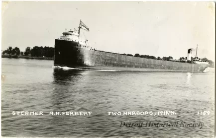 Postcard - Steamer A.H. FERBERT Two Harbors, MINN.