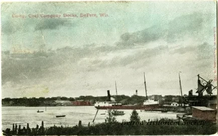 Postcard - Co-op. Coal Company Docks, DePere, Wis.