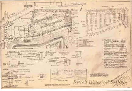 Blueprint - Parking Area DHS-34,
Historic Fort Wayne Restoration Project, Detroit, Michigan