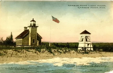Postcard - Harbor Point Light House, Harbor Point, Mich.