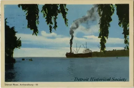 Postcard - Detroit River, Amherstburg