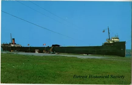 Postcard - THE S.S. VALLEY CAMP An Operational Great Lakes Freighter Sault Ste. Marie, Michigan