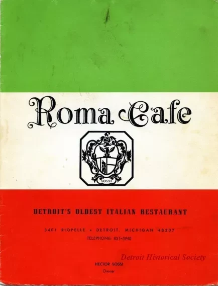 Menu - Roma Cafe