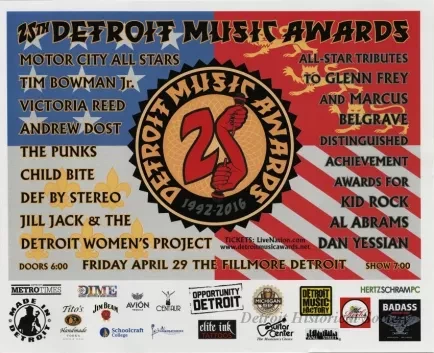 Poster - 25th Detroit Music Awards