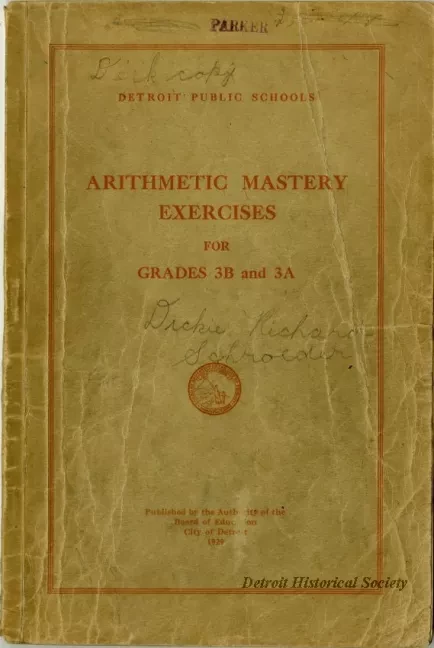 Book, Instruction - Arithmetic Mastery Exercises For Grades 3B and 3A
