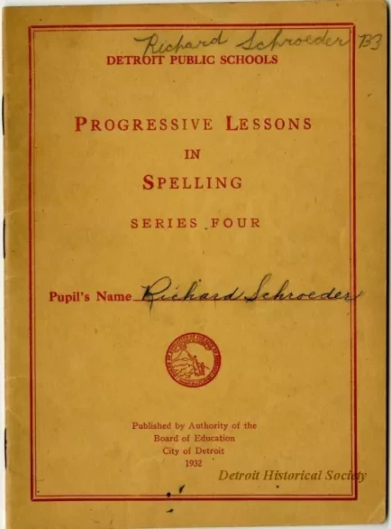 Book, Instruction - Progressive Lessons in Spelling