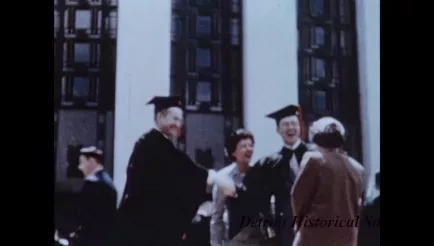 Film, Motion Picture - Wayne State University Graduation, Ludington Trip.  C.J. Selden, 9181 Manor, Detroit 4 Mich., 1953