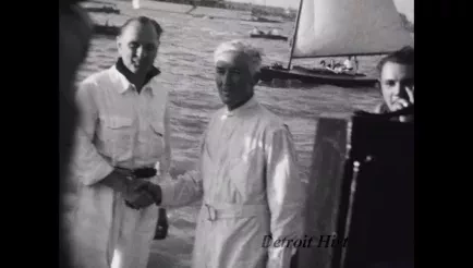 Film, Motion Picture - Gar Wood 1938. Lansing, Mich.