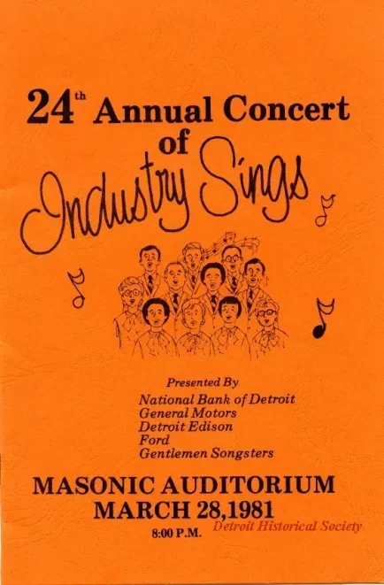 Program - 24th Annual Concert of Industry Sings