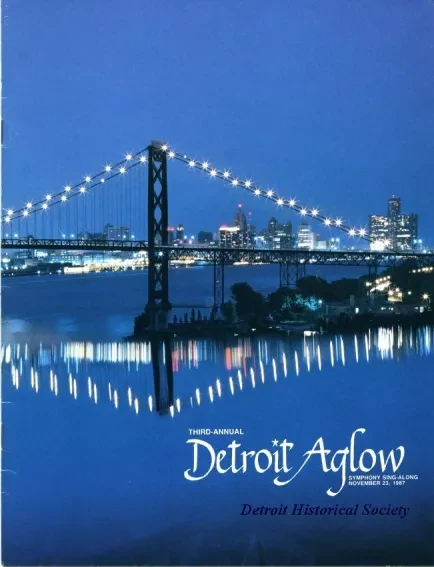 Program - Third Annual Detroit Aglow Symphony Sing-Along, November 23,1987