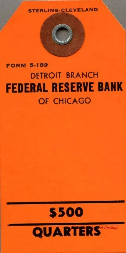 Tag, Shipping - Detroit Branch,
Federal Reserve Bank of Chicago