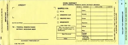 Form - Credit - Coin Deposit