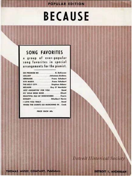 Music, Sheet - Because