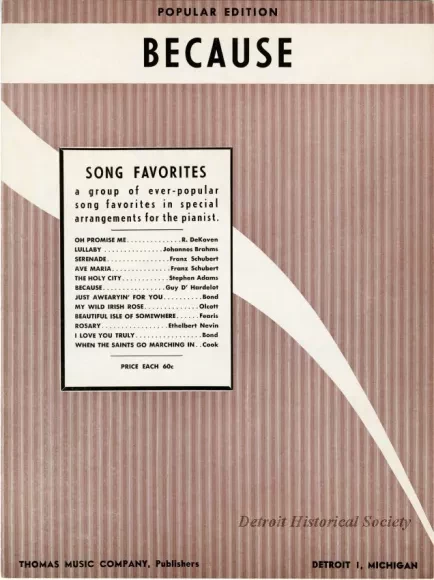 Music, Sheet - Because