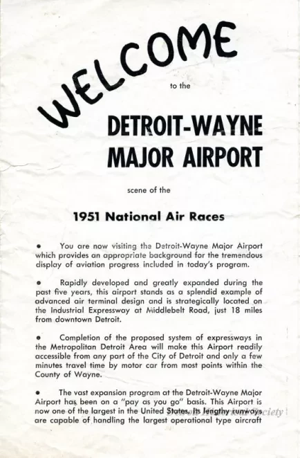Brochure - Welcome to the Detroit-Wayne Major Airport
