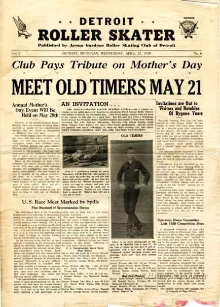 Newsletter - Detroit Roller Skater