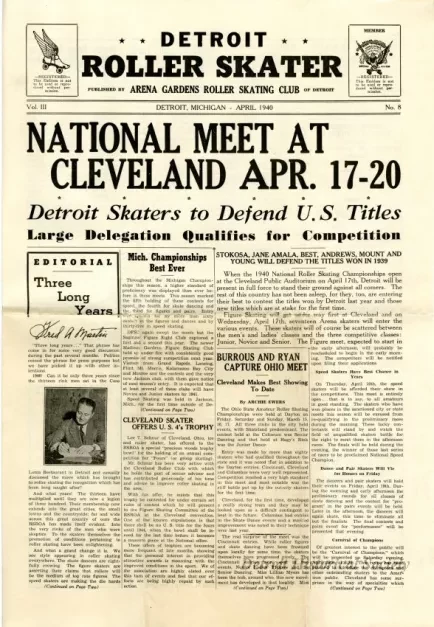 Newsletter - Detroit Roller Skater