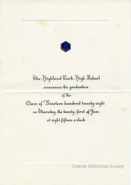 Announcement - Highland Park High School