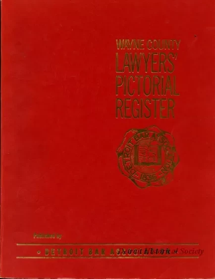 Book - Wayne County Lawyers' Pictorial Register
