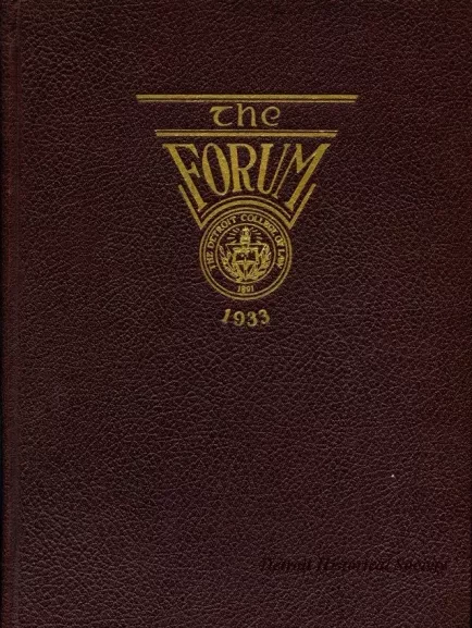 Yearbook - The Forum, 1933