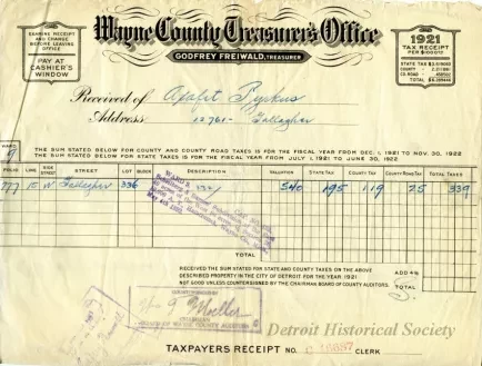 Bill, Tax - Wayne County Treasurer's Office