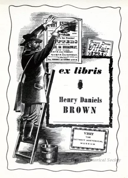Bookplate - ex libris, Henry Daniels Brown