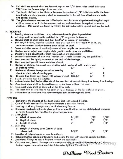 Specification - DN Ice Yacht Construction Procedure & Ponters