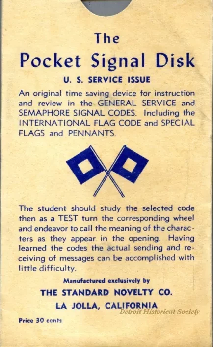 Card, Instruction - The Pocket Signal Disk