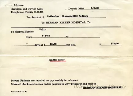 Invoice - Herman Kiefer Hospital