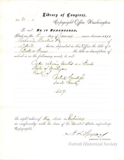 Registration - Library of Congress