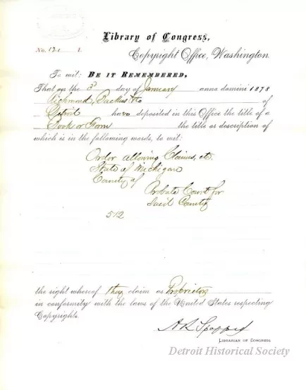 Registration - Library of Congress