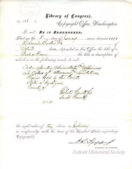 Registration - Library of Congress