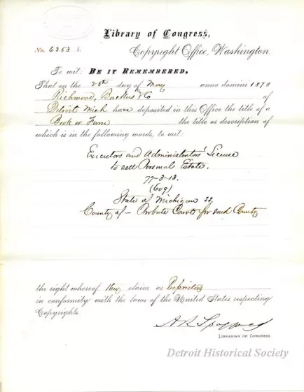 Registration - Library of Congress