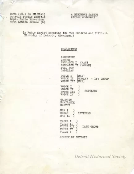 Script - A Birthday Salute