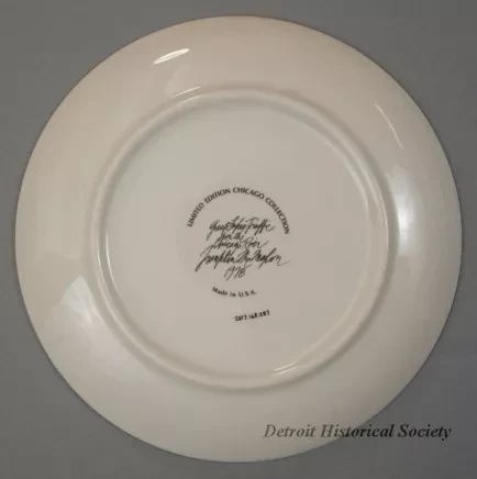 Plate, Commemorative - Great Lakes Traffic upon the Chicago River