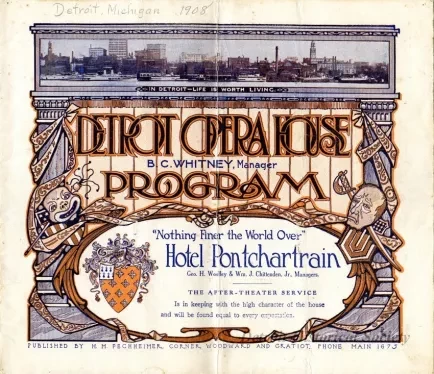 Program, Theater - Detroit Opera House Program