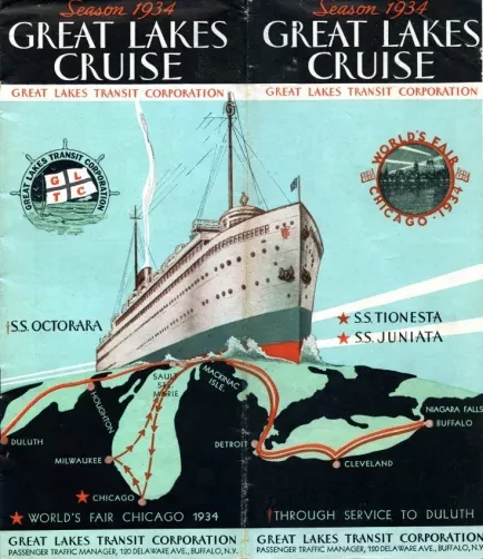 Brochure - Season 1934, Great Lakes Cruise
Great Lakes Transit Corporation
