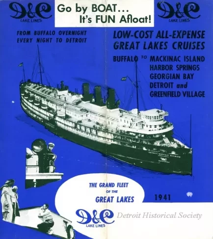 Brochure - D&C Lake Lines
Low-Cost All-Expense Great Lakes Cruises