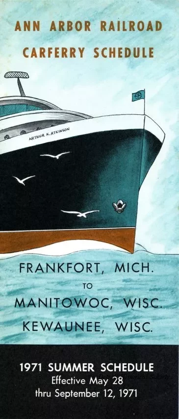 Brochure - Ann Arbor Railroad Carferry Schedule