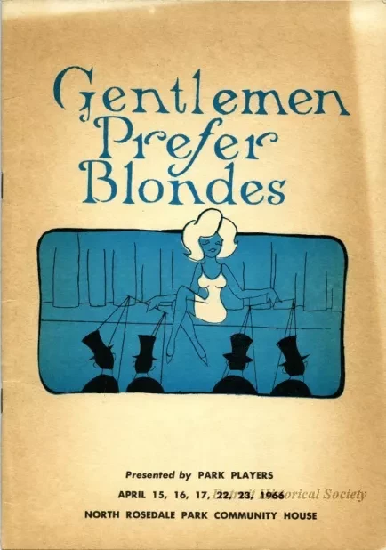 Program, Theater - Gentlemen Prefer Blondes
