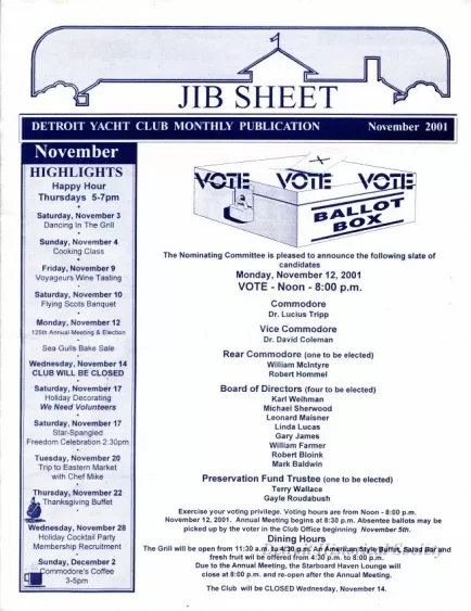 Newsletter - Jib Sheet