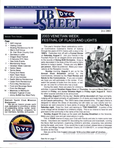Newsletter - Jib Sheet