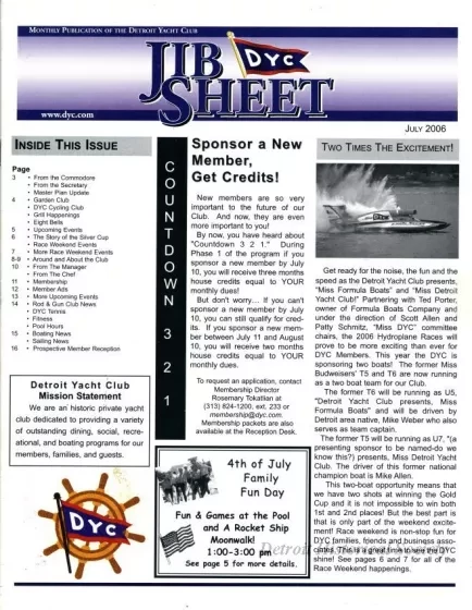 Newsletter - Jib Sheet