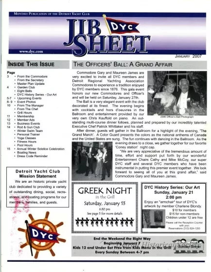 Newsletter - Jib Sheet